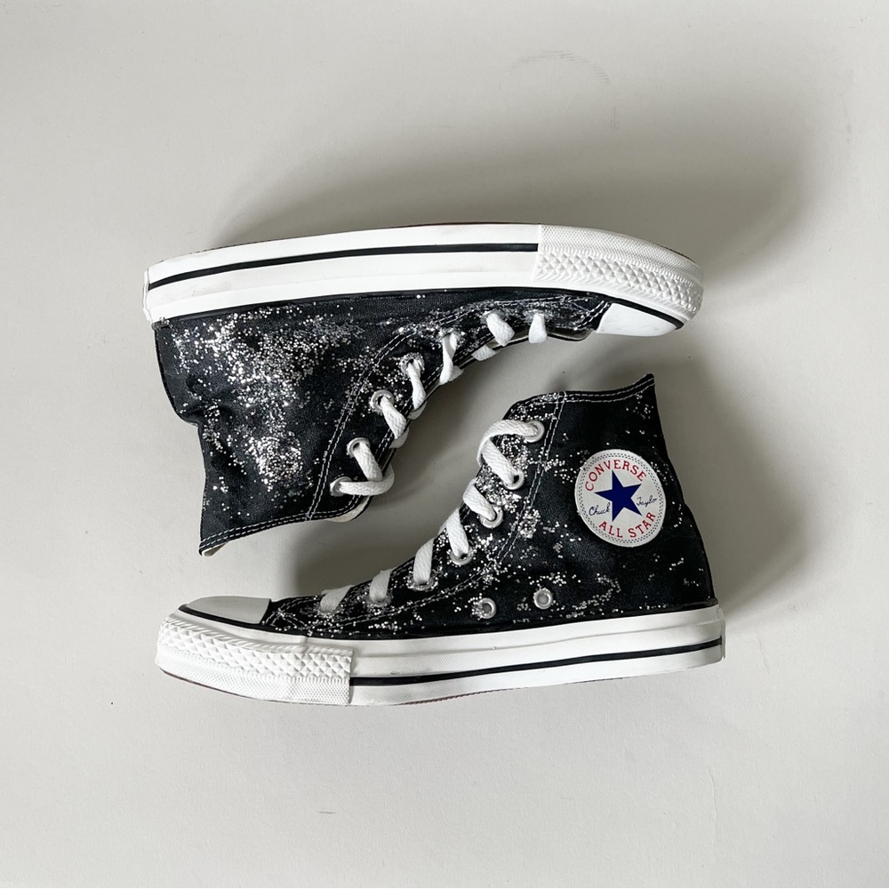 Glittered Converse Hi-Top Sneakers